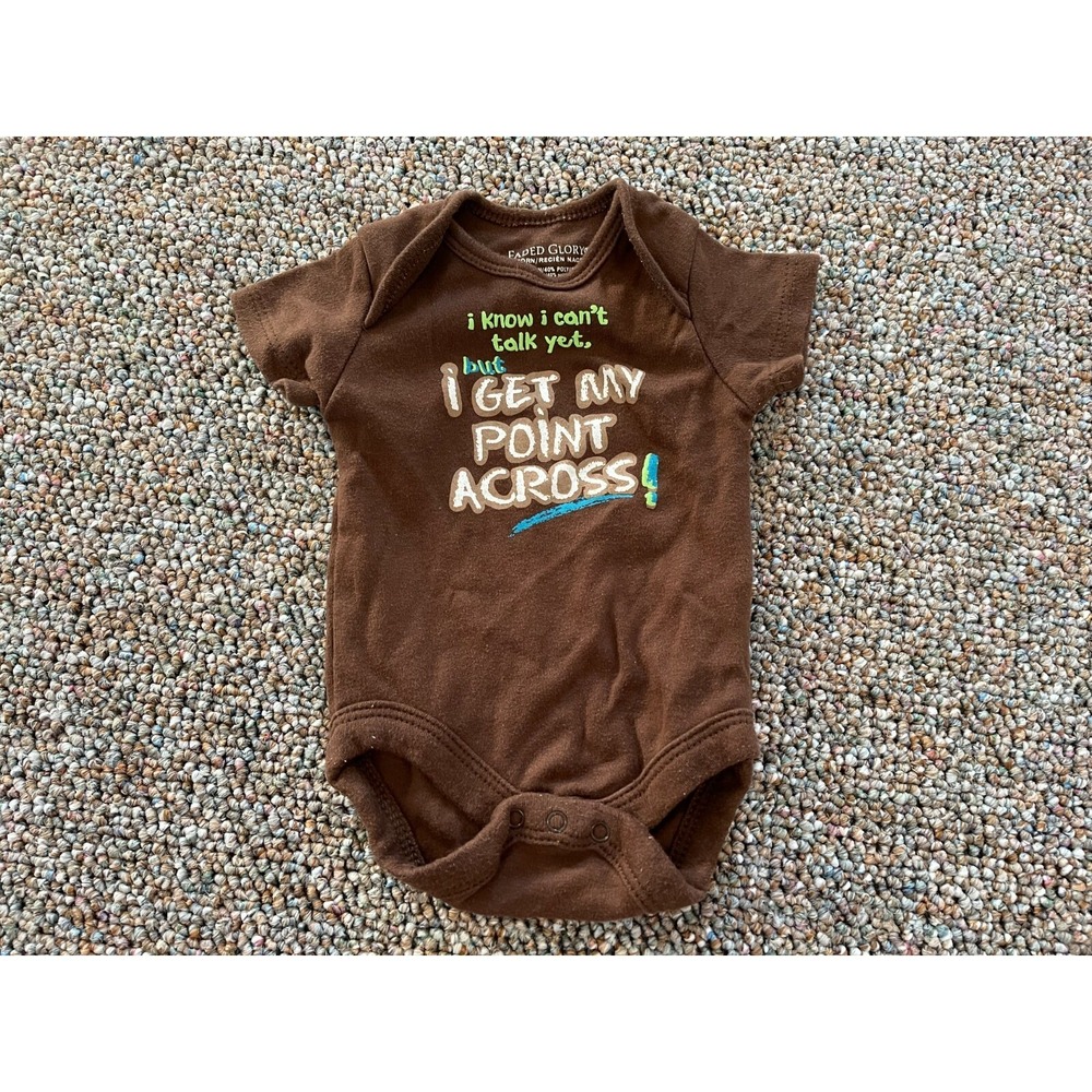 Faded Glory I Get My Point Across Girls One-Piece Newborn